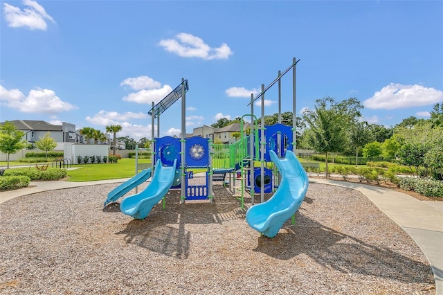 view of jungle gym