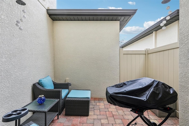 view of patio / terrace featuring area for grilling