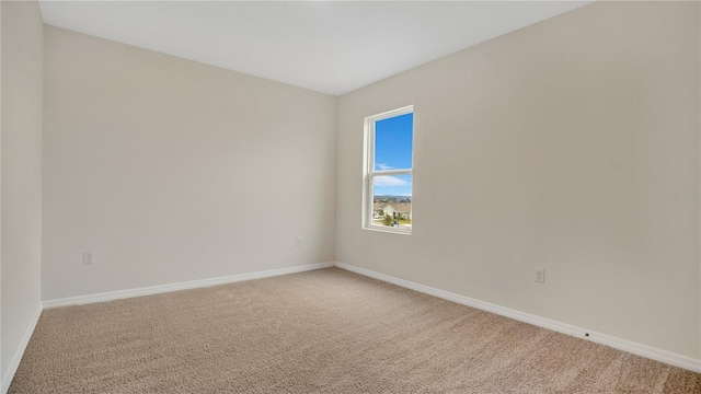 view of carpeted empty room