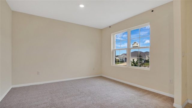 empty room with carpet floors