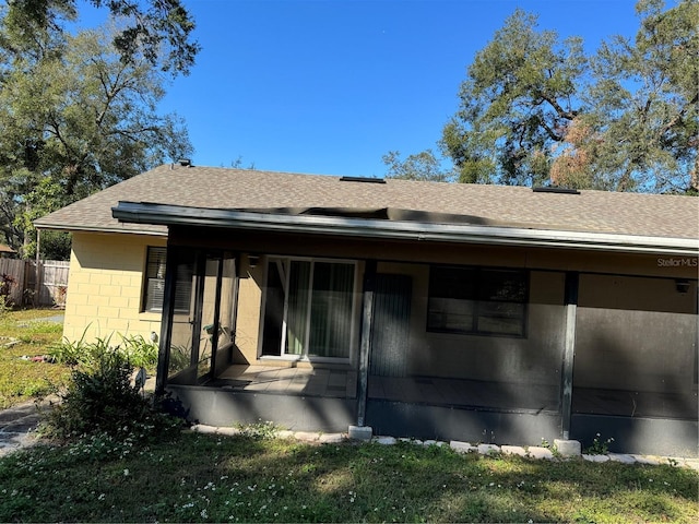 view of back of property