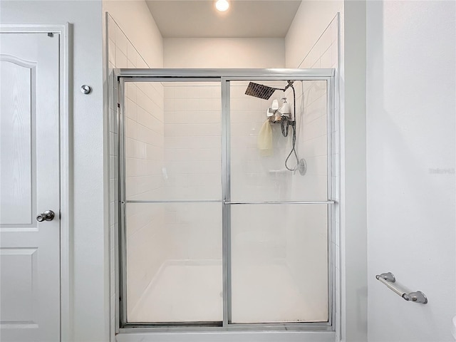 bathroom with walk in shower