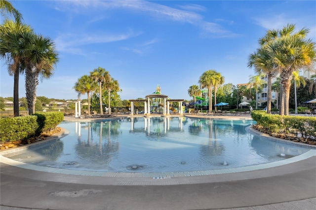 view of pool