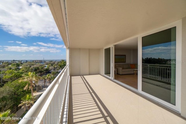 view of balcony