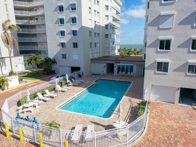 view of pool with a patio