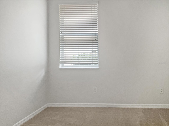 view of carpeted empty room