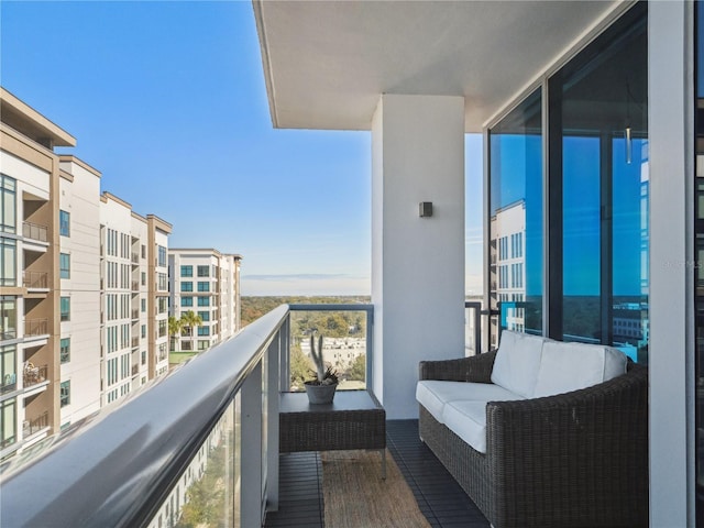 balcony with an outdoor living space