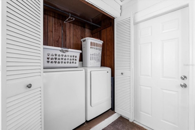 laundry area with washer and clothes dryer