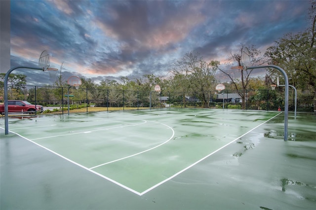 view of basketball court