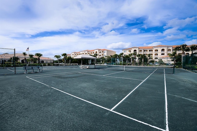 view of tennis court