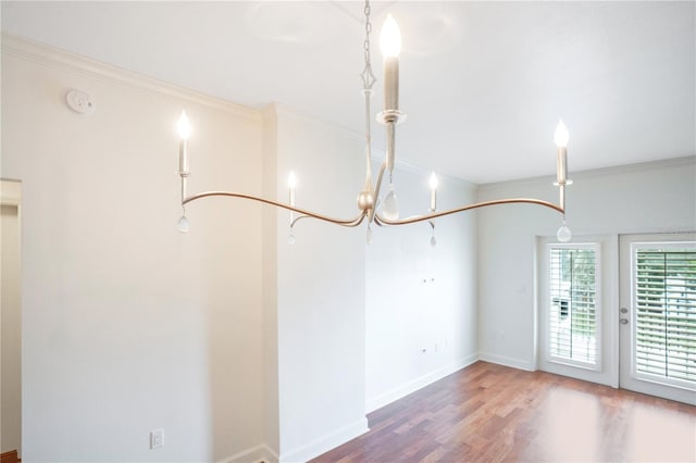 630 Vassar St Unit 2310, Orlando, FL 32804 - unfurnished room featuring crown molding and hardwood / wood-style floors