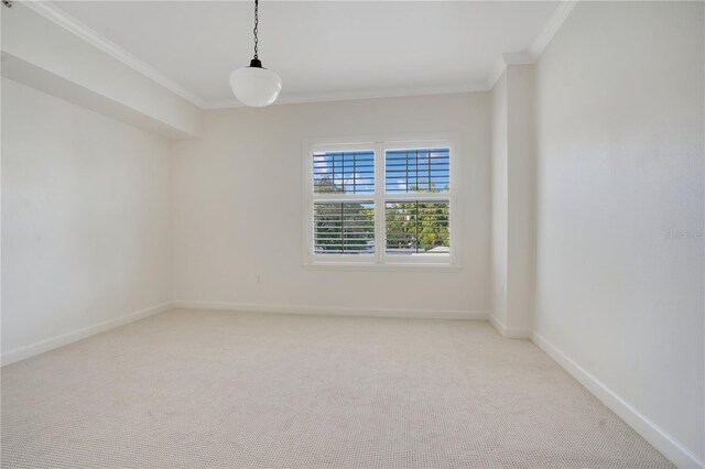 630 Vassar St Unit 2310, Orlando, FL 32804 - carpeted spare room featuring crown molding