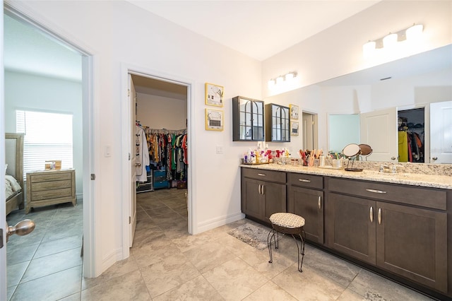 bathroom with vanity