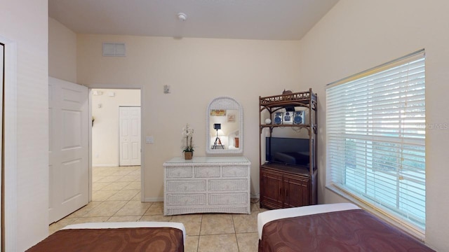 view of tiled bedroom