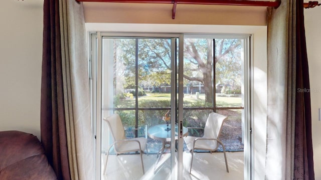 dining room with plenty of natural light