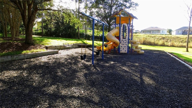 view of play area