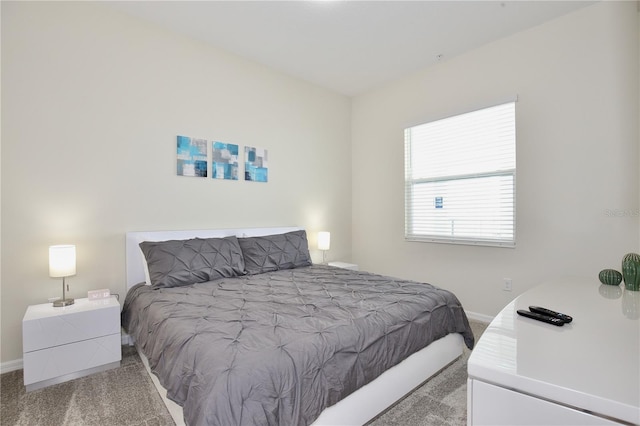 carpeted bedroom with multiple windows