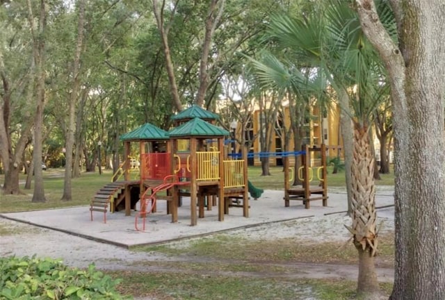 view of play area