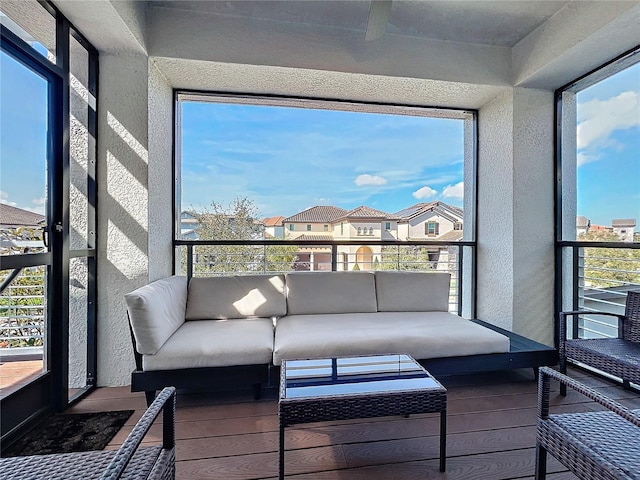 view of sunroom / solarium