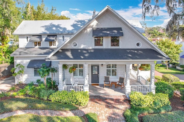 view of front of house with a porch