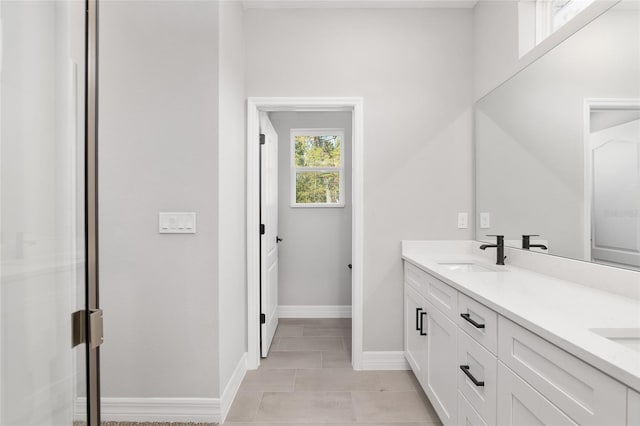 bathroom featuring vanity