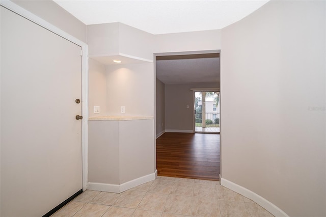 view of tiled entrance foyer