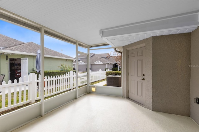 view of sunroom / solarium