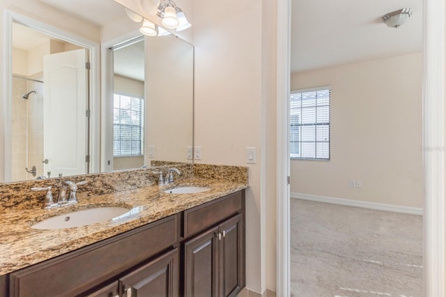 bathroom with vanity