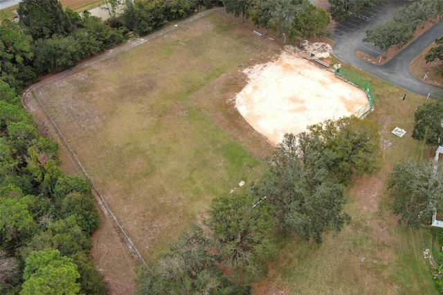 drone / aerial view with a rural view