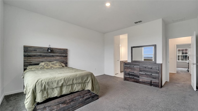 bedroom featuring carpet flooring