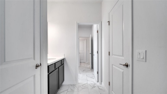 bathroom with vanity