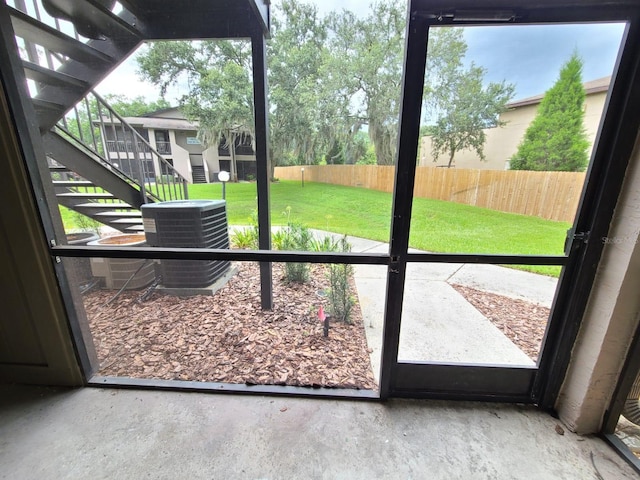 view of doorway to outside