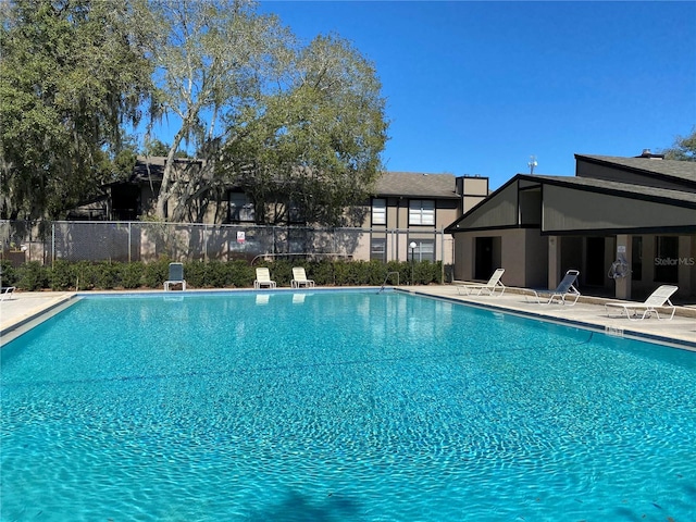 view of pool with a patio area