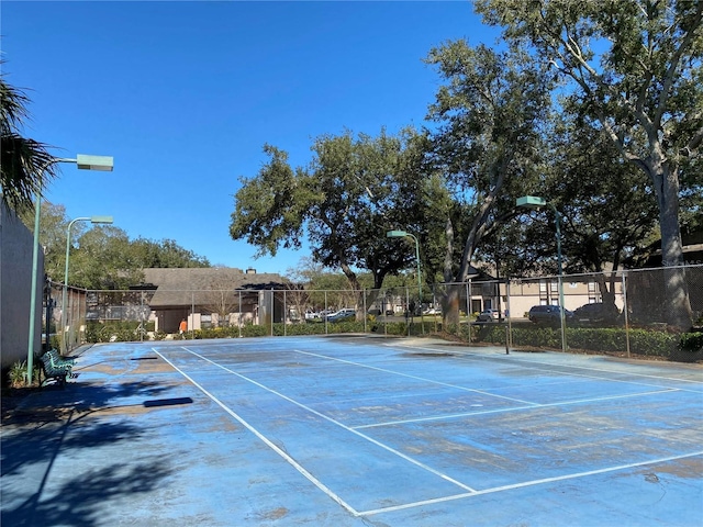 view of tennis court