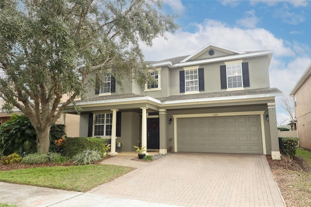 view of front of house featuring a garage