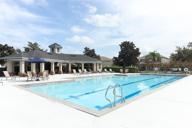 view of pool with a patio area