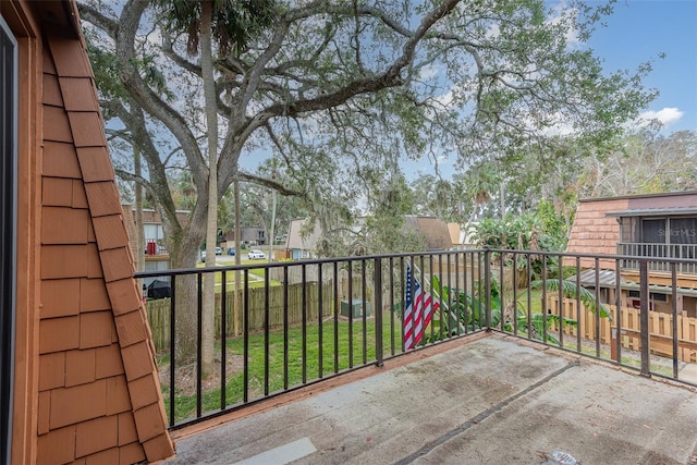 view of balcony