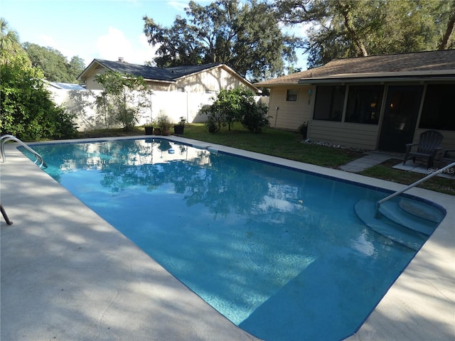 view of pool