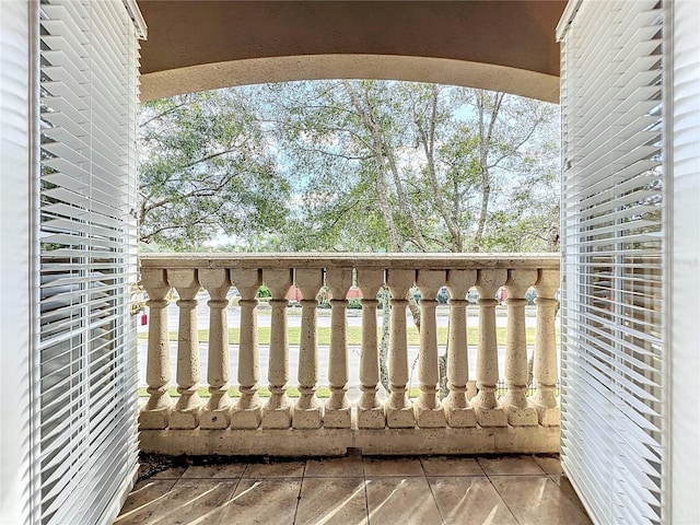 view of balcony