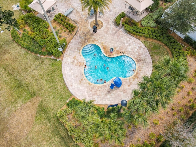 birds eye view of property