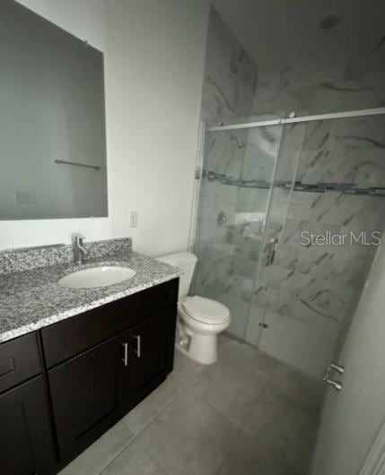3179 W Barberton Pl, Citrus Springs, FL 34433 - full bath featuring vanity and a marble finish shower