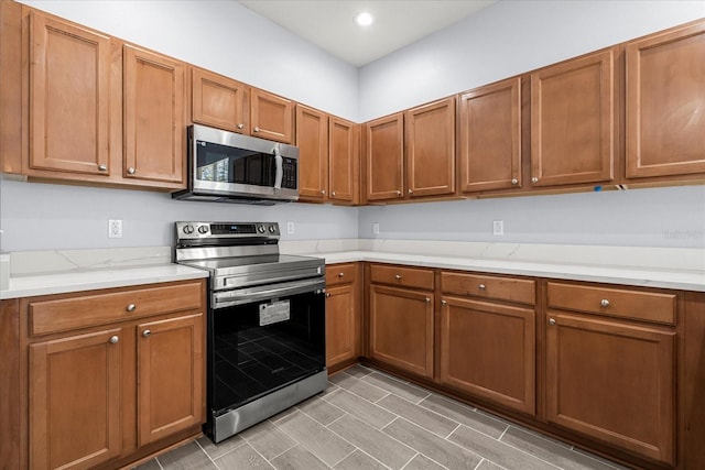 kitchen featuring appliances with stainless steel finishes