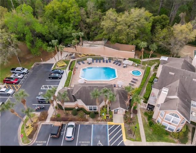 605 Youngstown Pkwy Unit 32, Altamonte Springs, FL 32714 - bird's eye view of a pool area