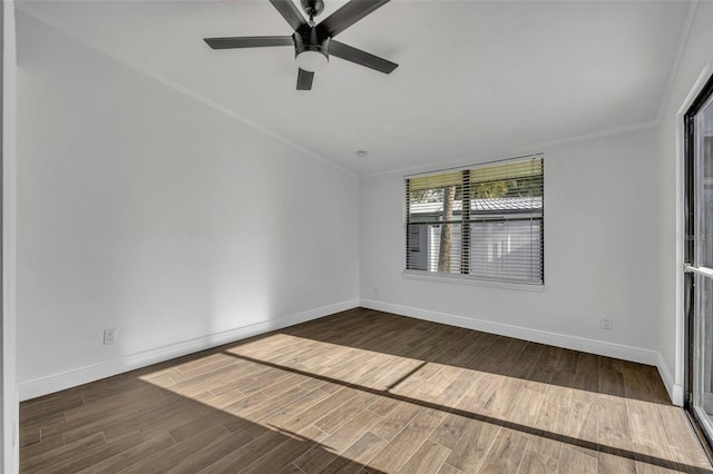 empty room with ceiling fan