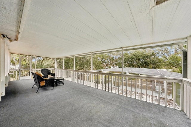 view of sunroom / solarium