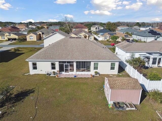 aerial view featuring a residential view