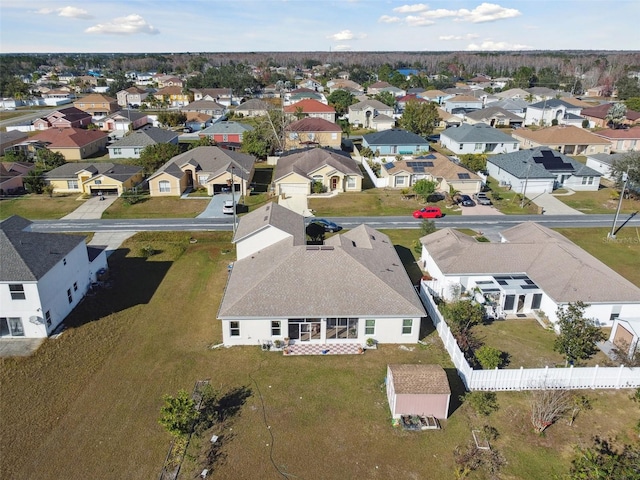 aerial view featuring a residential view