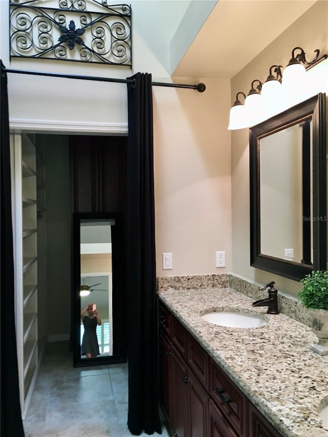 bathroom featuring vanity