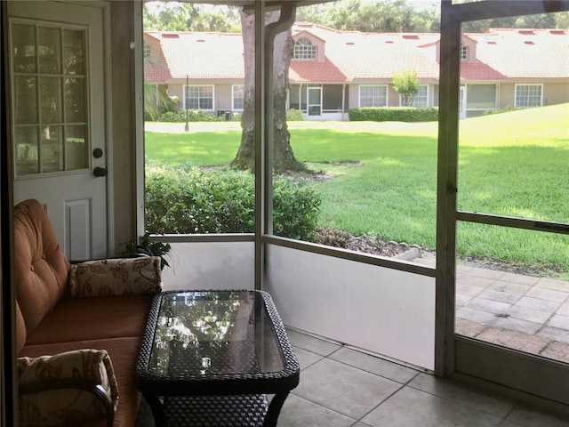 view of sunroom / solarium