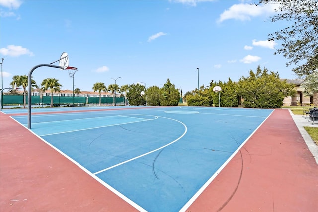 view of basketball court